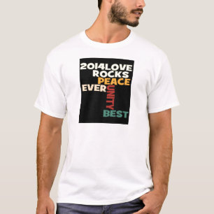 2014 Love Rocks Peace Art Print T-Shirt