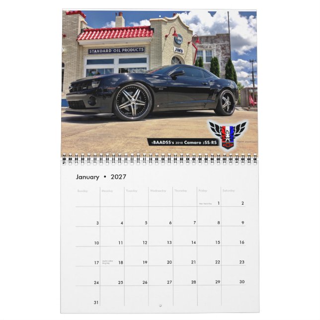 2014 Michigan FBody Calendar (15 month) (Jan 2027)