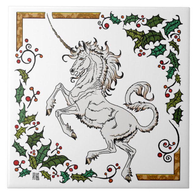 2014 MinkMode Collection: Large Holly Tile (Front)