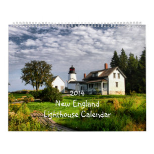 2014 New England Lighthouse Calendar Super size