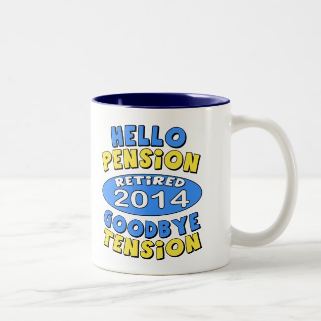 2014 Retirement Two-Tone Coffee Mug (Right)