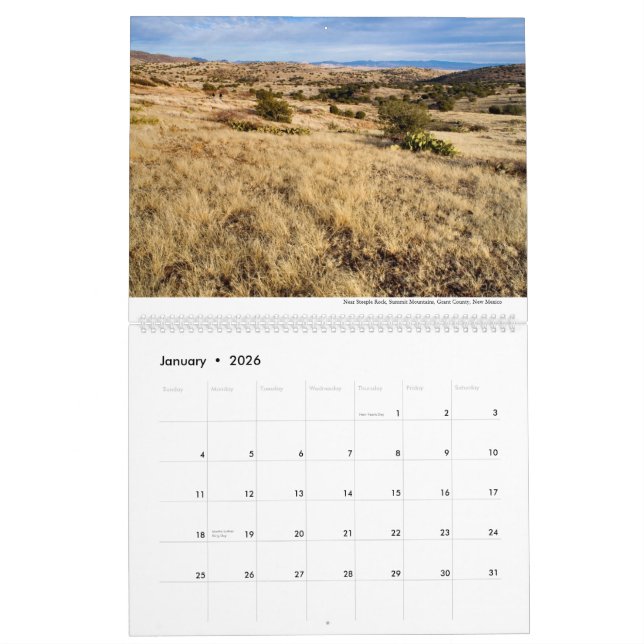 2014, Southwestern New Mexico Calendar (Jan 2026)