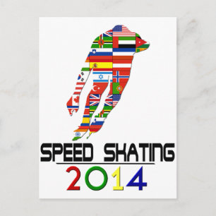2014: Speed Skating Postcard