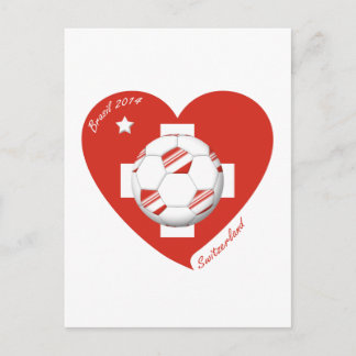 2014 Swiss SWITZERLAND Soccer National Team Postcard