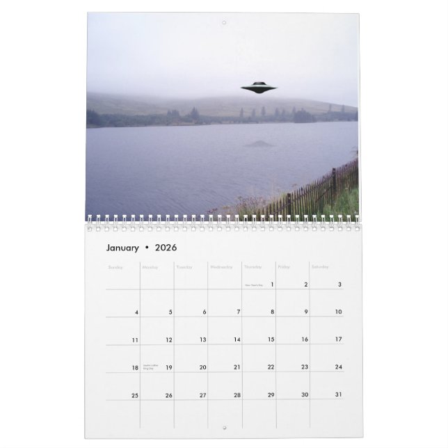 2014 UFO calendar (Jan 2026)