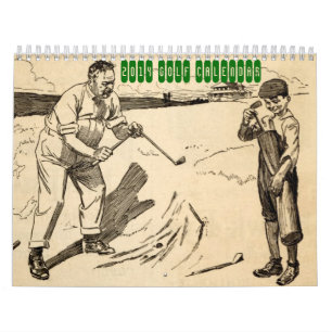 2014 Vintage Golf Calendar