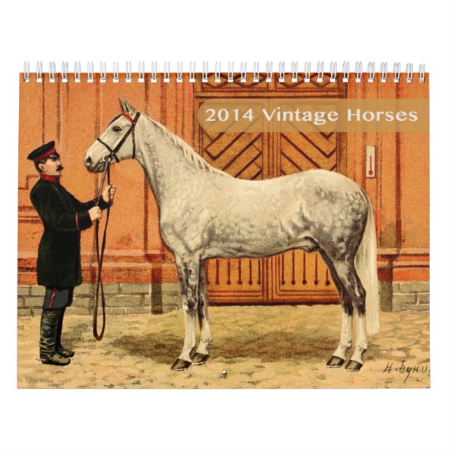 2014 Vintage Horses Calendar (Cover)