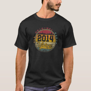 2014 Vintage Retro 7Th Birthday Gift 7 Years Old B T-Shirt