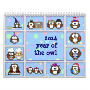 2014 year of the owl calendar