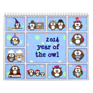 2014 year of the owl calendar