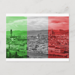 20150819_Firenze_Pano_Duomo_Palazzo_Vecchio_Arno_0 Postcard