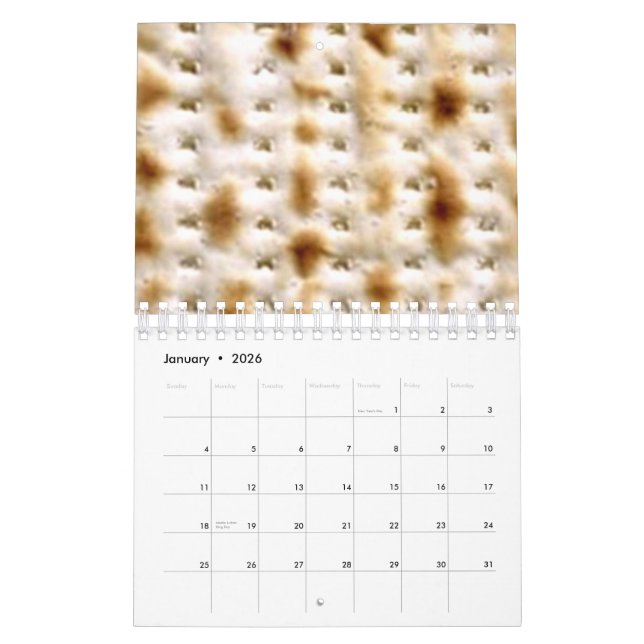2015-16 Jewish Wall Calendar, 15 Month ~ Customise Calendar (Jan 2026)