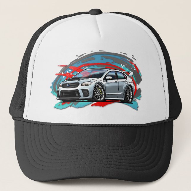 2015-2018_White_WRX Trucker Hat (Front)
