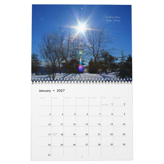 2015 Calendar - Nature Scenes Of Maine (Jan 2027)