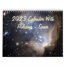 2015 Calendar With Holidays - Space
