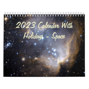 2015 Calendar With Holidays - Space