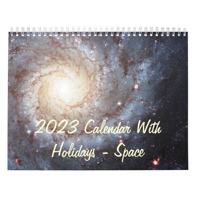 2015 Calendar With Holidays - Space (Cover)