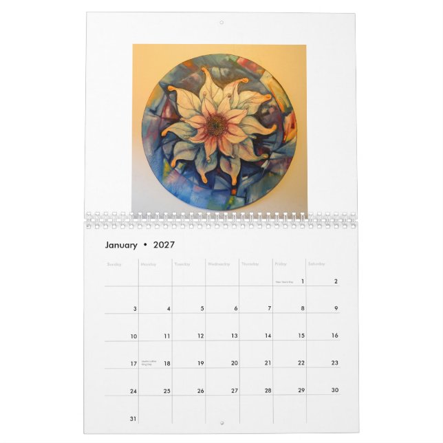 2015  Florals Calendar by Timothy Orikri (Jan 2027)