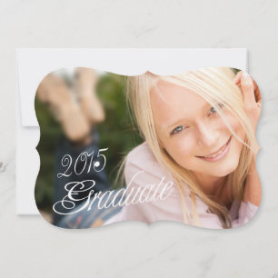 2015 Grad Girly Photo Graduation Party Invitation