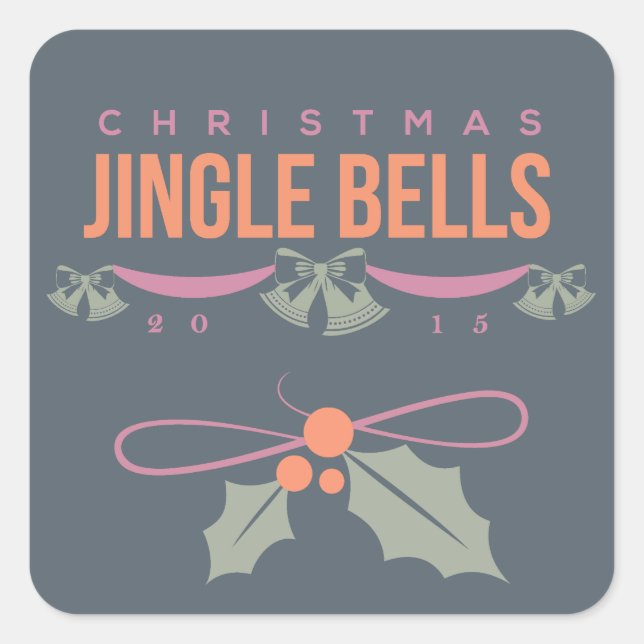 2015 Jingle Bells Christmas Stickers (Front)
