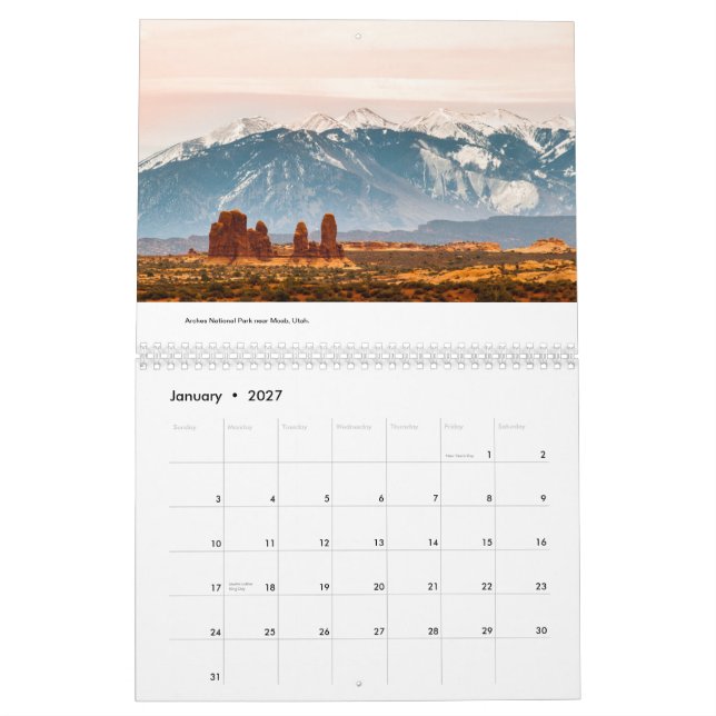 2015, Landscape Photography Calendar (Jan 2027)