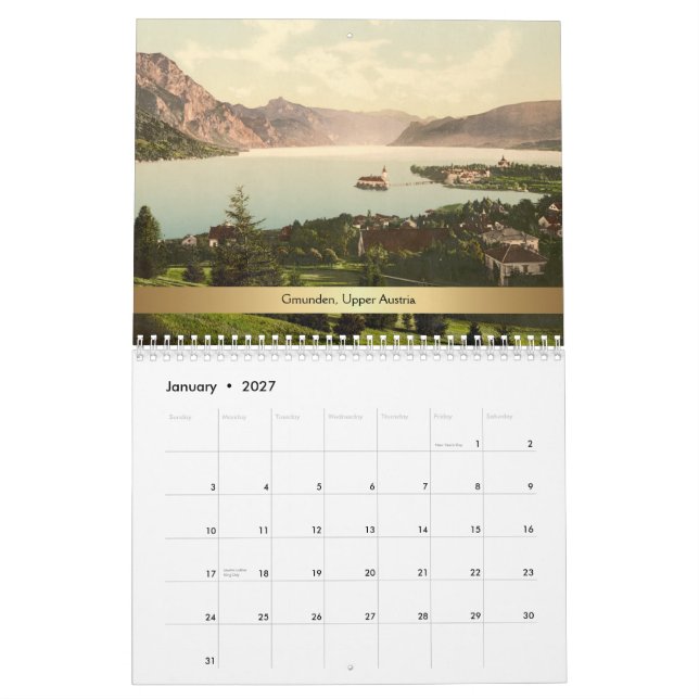 2015 Olde World Views of Upper Austria Calendar (Jan 2027)