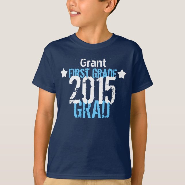 2015 or Any Year First Grade New Grad V9 T-Shirt (Front)
