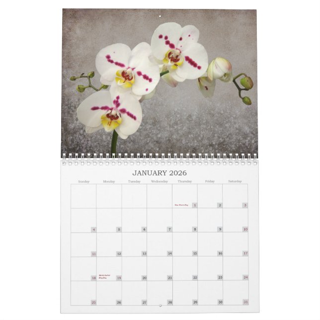 2015 Orchid Calendar (Jan 2026)
