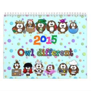 2015 owl different; owl identical calendar