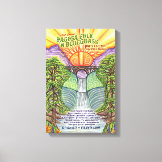 2015 Pagosa Folk 'N Bluegrass Poster Canvas Print