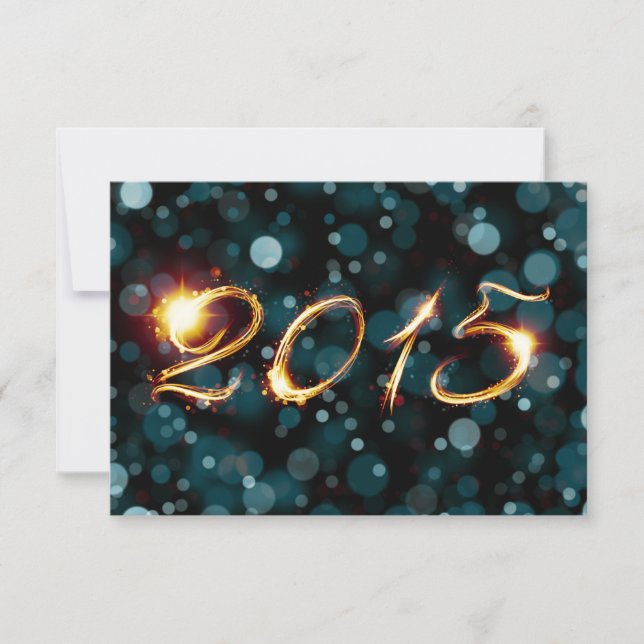2015 party lights invitation (Front)