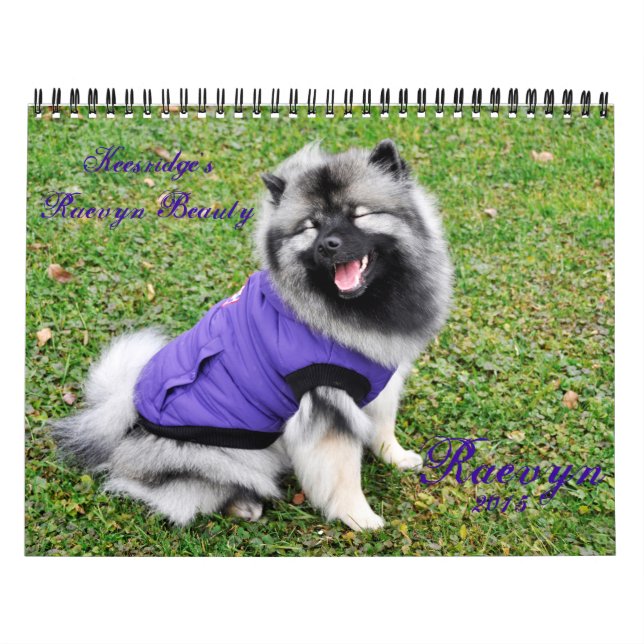 2015 Raevyn Keeshond Calendar (Cover)