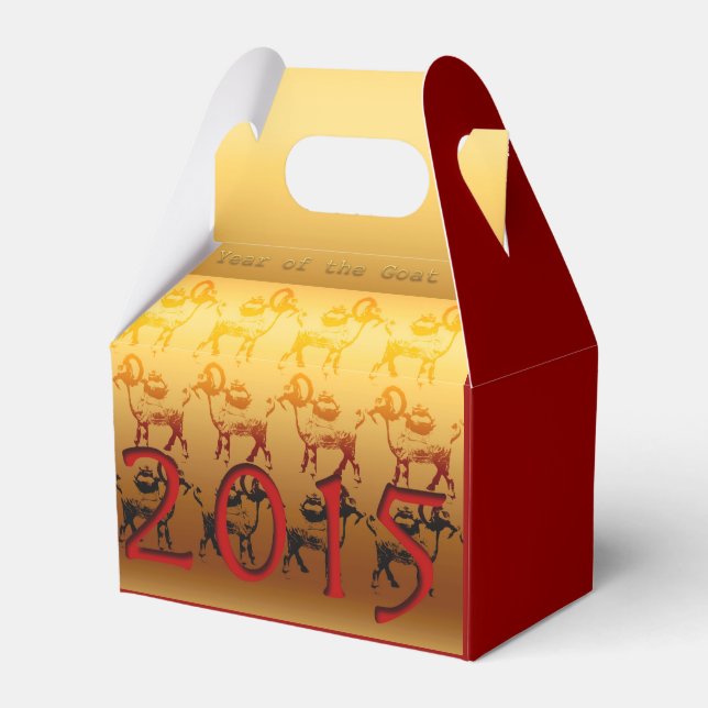 2015 Ram Sheep Goat Year - Customisable Favour Box (Front Side)