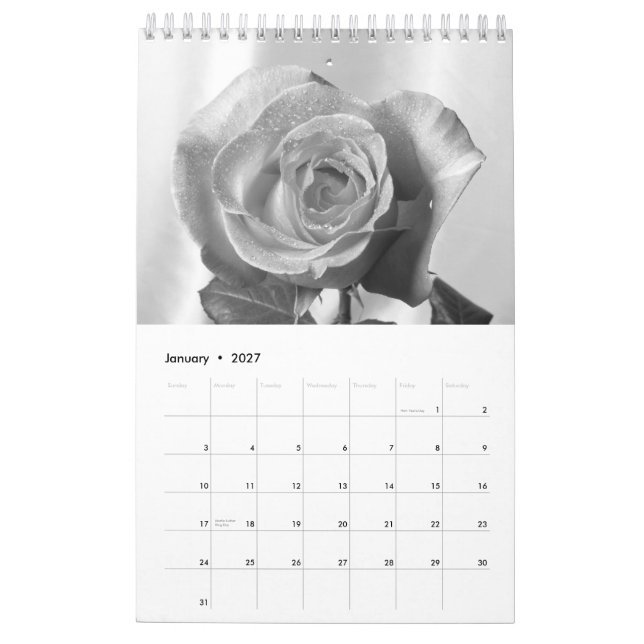 2015 Rose Calendar -back in time (Jan 2027)