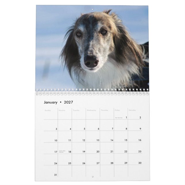 2015 Silken Windhounds Calendar (Jan 2027)