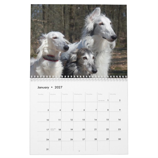 2015 Silken Windhounds Calendar (Jan 2027)