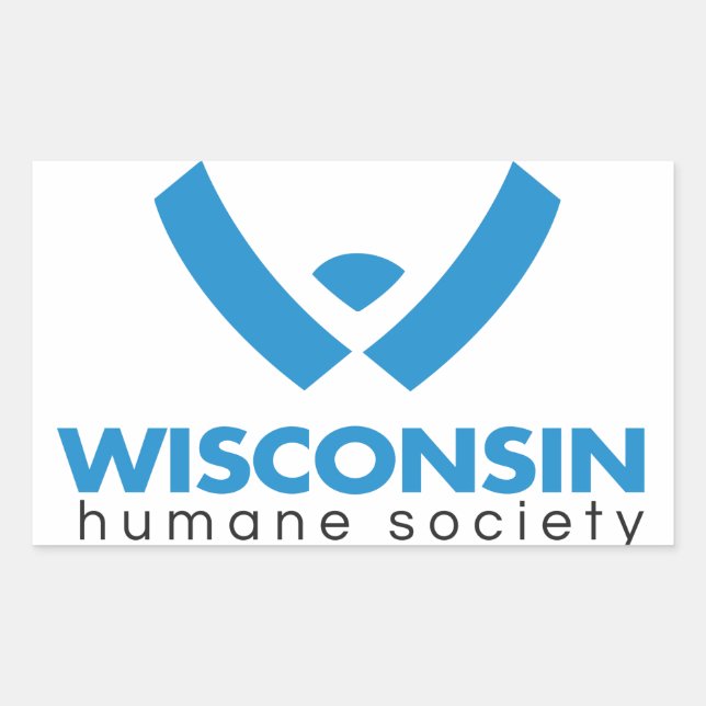 2015 Wisconsin Humane Society Logo Rectangular Sticker (Front)