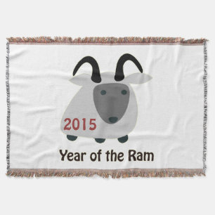 2015 Year of the Ram Throw Blanket