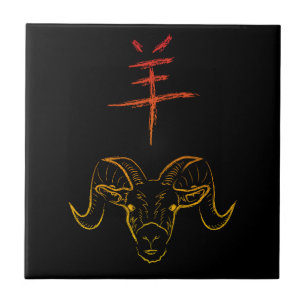 2015 YEAR OF THE RAM TILE