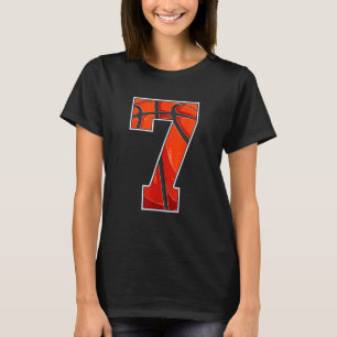 2016 7th Birthday Basketball Seven 7 Years Old Boy T-Shirt
