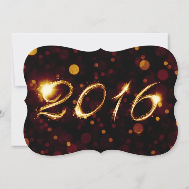 2016 (bokeh lights) invitation (Front)
