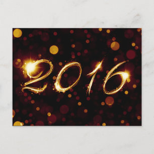 2016 (bokeh lights) postcard