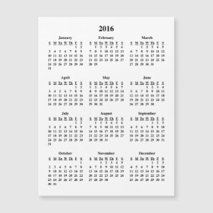 2016 Calendar