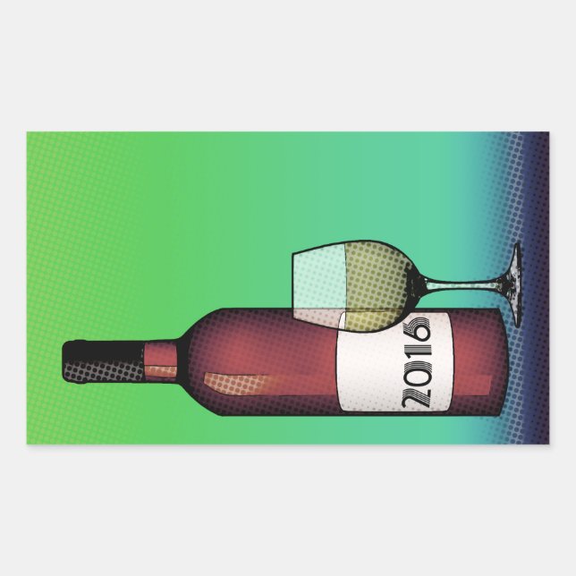 2016 Cheers! Rectangular Sticker (Front)