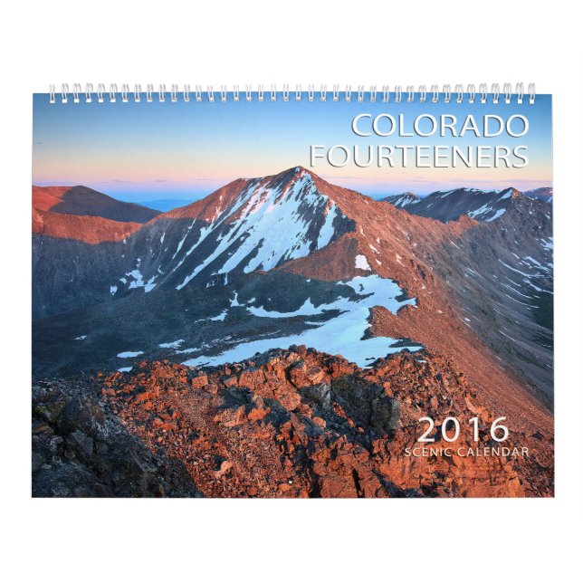 2016 Colorado Fourteeners Calendar (Cover)