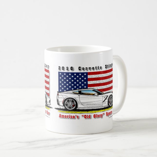 2016 Corvette Coupe Coffee Mug (Front Right)