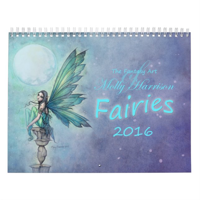 2016 Fairy Calendar by Molly Harrison Fantasy Art (Cover)