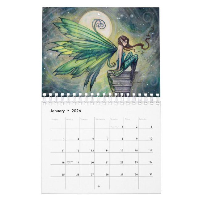 2016 Fairy Calendar by Molly Harrison Fantasy Art (Jan 2026)