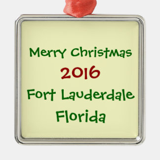 2016 FORT LAUDERDALE FLORIDA CHRISTMAS ORNAMENT