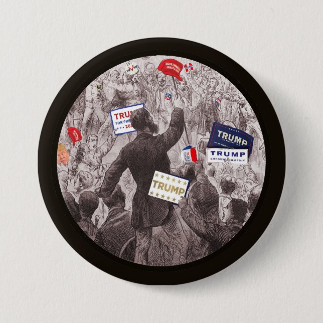 2016 GOP Convention 7.5 Cm Round Badge (Front)